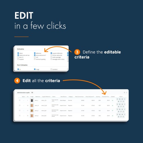 PrestaShop Quick Product Administration module