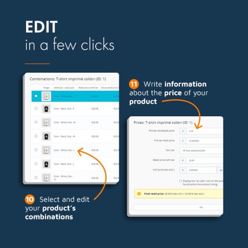 PrestaShop Quick Product Administration module