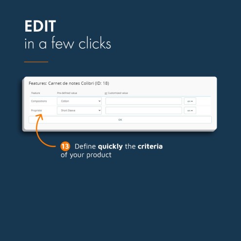 PrestaShop Quick Product Administration module