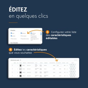 Edition de masse produits PrestaShop, module d'administration rapide