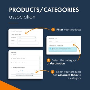 Quick products / categories association