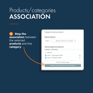 Quick products / categories association Module PrestaShop