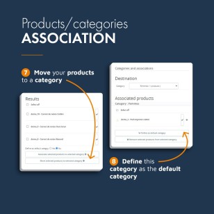 Quick products / categories association Module PrestaShop