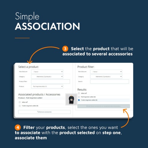 Association Module PrestaShop Products Accessories