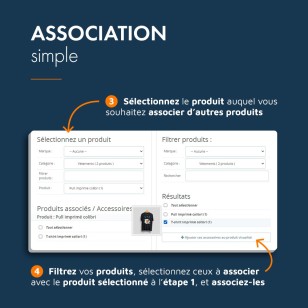 Produits associés sur PrestaShop, module d'association facilitée