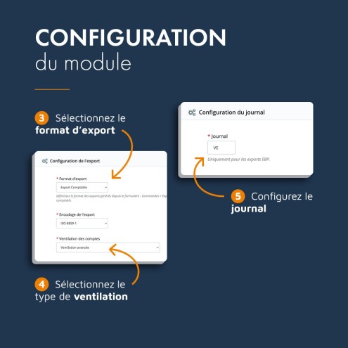 PrestaShop comptabilité, module d'export comptable CSV et EBP