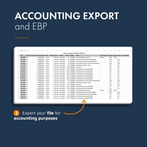 Accounting export and EBP module PrestaShop