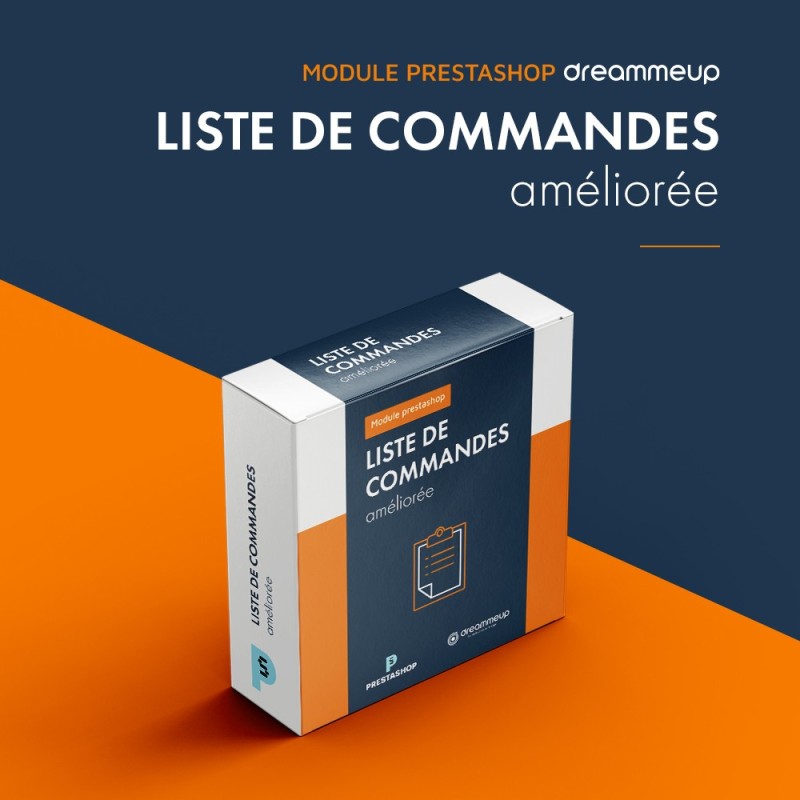 Liste de commandes PrestaShop, module pour une interface améliorée