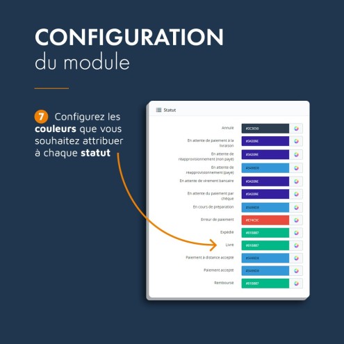 Liste de commandes PrestaShop, module pour une interface améliorée