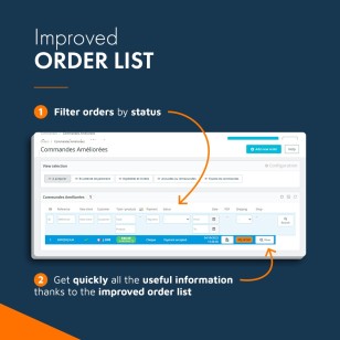 Improved PrestaShop order list module