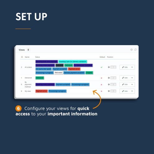 Improved PrestaShop order list module