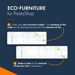 PrestaShop eco-furniture module, eco-furniture tax