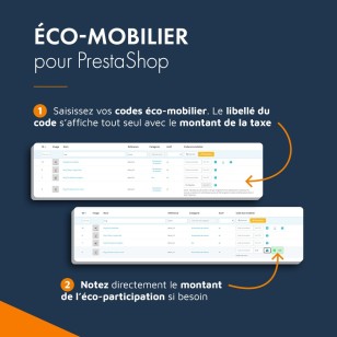 Module PrestaShop éco mobilier, gestion de la taxe éco-participation