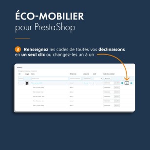 Module PrestaShop éco mobilier, gestion de la taxe éco-participation