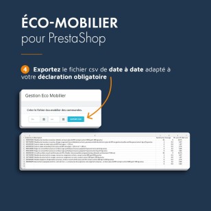 Module PrestaShop éco mobilier, gestion de la taxe éco-participation