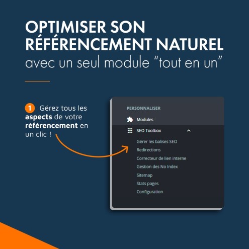 Module SEO PrestaShop SEO Toolbox, concentré d'outils de référencement