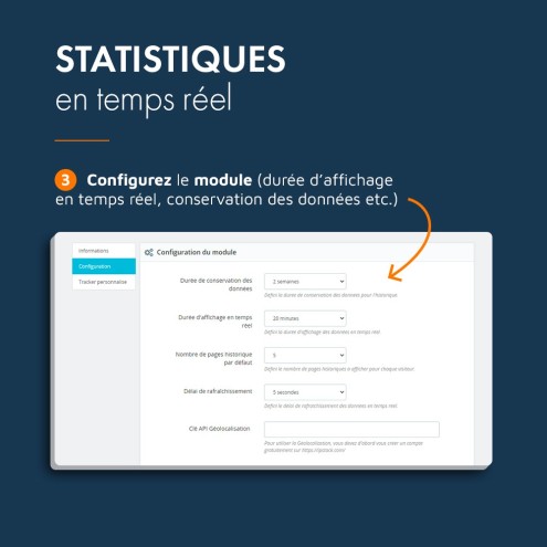 Module statistique PrestaShop, analyse et suivi en temps réel