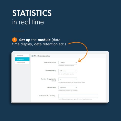 PrestaShop real-time statistics module