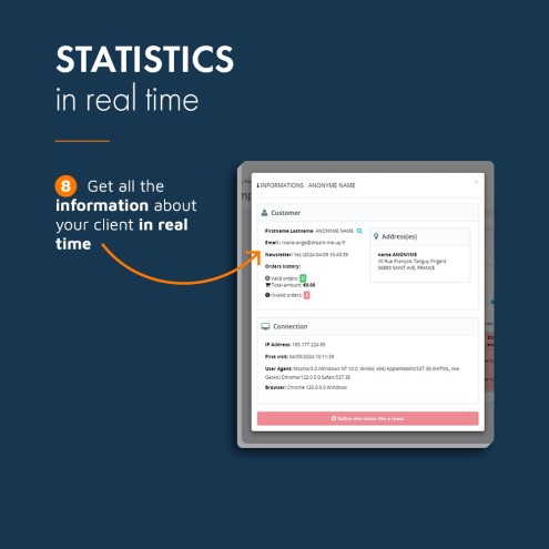 PrestaShop real-time statistics module